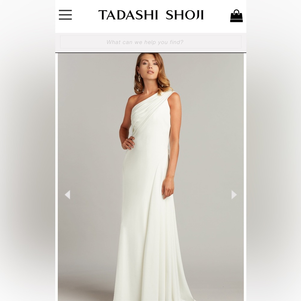 Tadashi Shoji Laine Crepe wedding gown